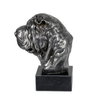 Shar Pei figurki srebrne na kamieniu Art-Dog